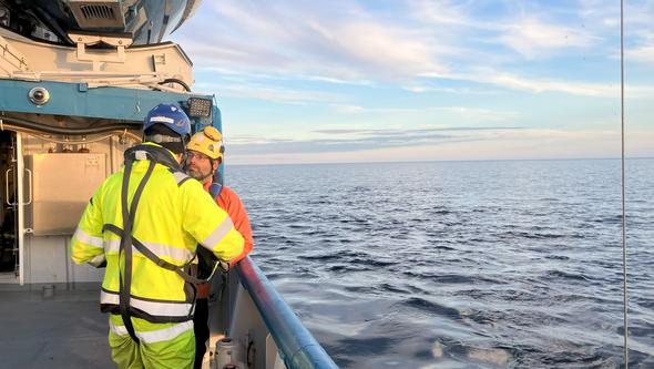Picture taken onboard a voyage showing the PI