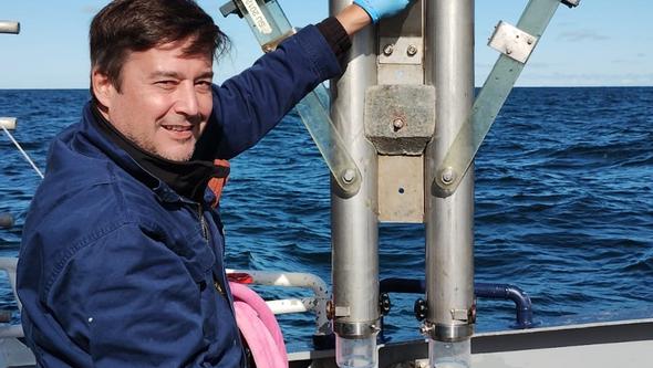Bild på Marcelo Ketzer under expedition på Electra